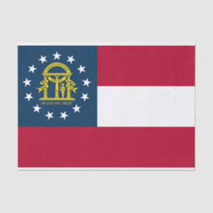 Flagge des US-Bundesstaates Georgia Seidenpapier