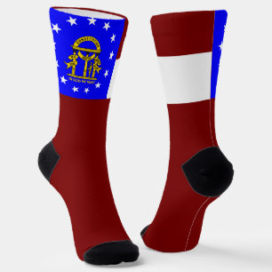 Flagge des US-Bundesstaates Georgia Socken
