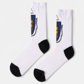 Flagge des US-Bundesstaates Massachusetts Socken (Linkes Detail)