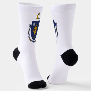 Flagge des US-Bundesstaates Massachusetts Socken