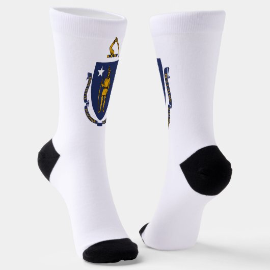 Flagge des US-Bundesstaates Massachusetts Socken (Gewinkelt)