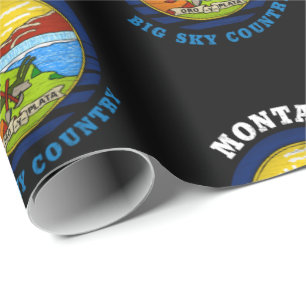 FLAGGE DES US-BUNDESSTAATES MONTANA BIG SKY GESCHENKPAPIER