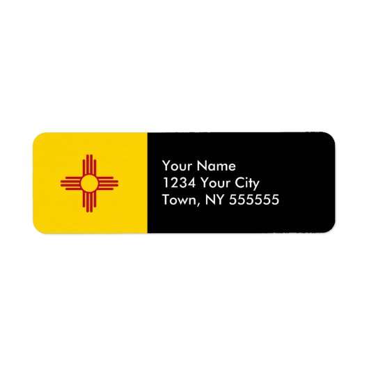 Flagge des US-Bundesstaates New Mexico (Vorne)