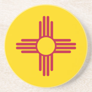 Flagge des US-Bundesstaates New Mexico Getränkeuntersetzer