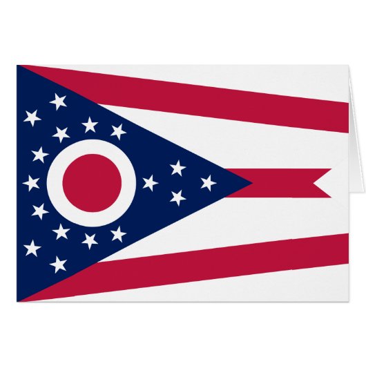 Flagge des US-Bundesstaates Ohio (Vorderseite (Horizontal))