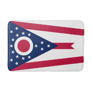 Flagge des US-Bundesstaates Ohio Badematte