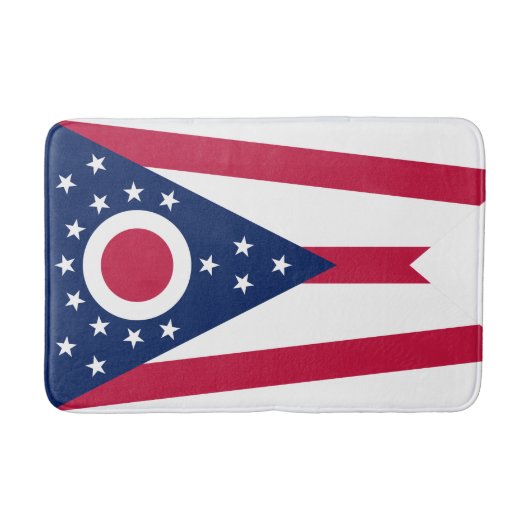 Flagge des US-Bundesstaates Ohio Badematte (Vorderseite)