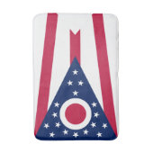 Flagge des US-Bundesstaates Ohio Badematte (Vorderseite Vertikal)
