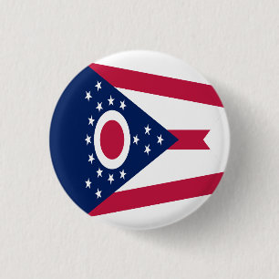 Flagge des US-Bundesstaates Ohio Button