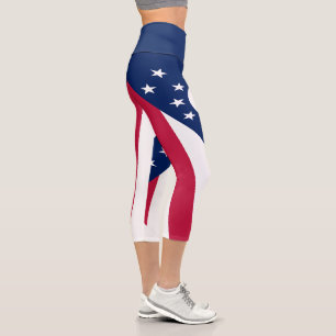 Flagge des US-Bundesstaates Ohio Capri Leggings