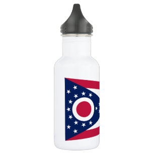 Flagge des US-Bundesstaates Ohio Edelstahlflasche