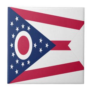 Flagge des US-Bundesstaates Ohio Fliese