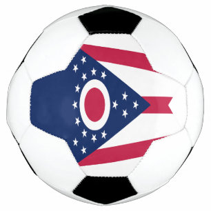 Flagge des US-Bundesstaates Ohio Fußball