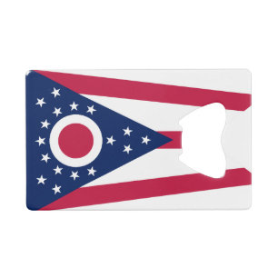 Flagge des US-Bundesstaates Ohio Geldbeutel Flaschenöffner