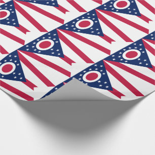 Flagge des US-Bundesstaates Ohio Geschenkpapier