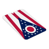 Flagge des US-Bundesstaates Ohio Magnet (Rechte Seite)