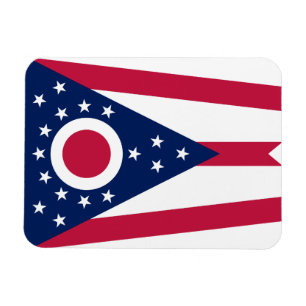Flagge des US-Bundesstaates Ohio Magnet