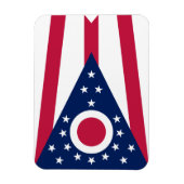 Flagge des US-Bundesstaates Ohio Magnet (Vertikal)