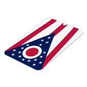 Flagge des US-Bundesstaates Ohio Magnet (Linke Seite)
