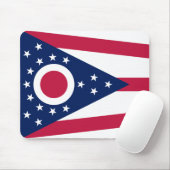 Flagge des US-Bundesstaates Ohio Mousepad (Mit Mouse)
