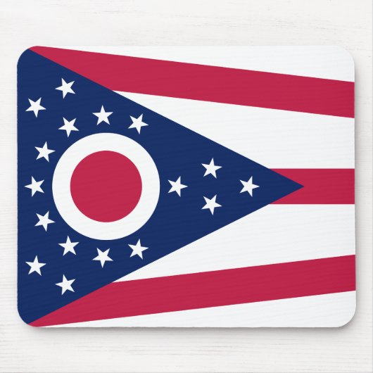 Flagge des US-Bundesstaates Ohio Mousepad (Vorne)