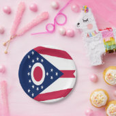 Flagge des US-Bundesstaates Ohio Pappteller (Party)