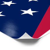 Flagge des US-Bundesstaates Ohio Poster (Ecke)