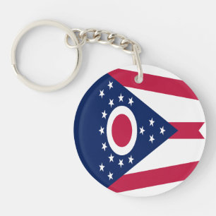 Flagge des US-Bundesstaates Ohio Schlüsselanhänger