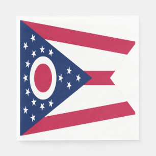 Flagge des US-Bundesstaates Ohio Serviette