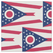 Flagge des US-Bundesstaates Ohio Stoff (Nahaufnahme)