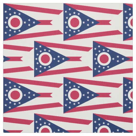 Flagge des US-Bundesstaates Ohio Stoff (Muster)