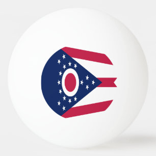 Flagge des US-Bundesstaates Ohio Tischtennisball