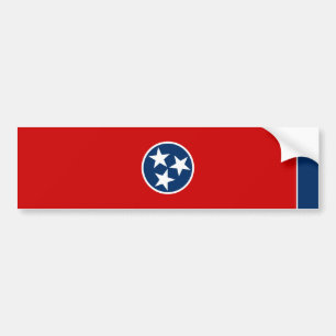 Flagge des US-Bundesstaates Tennessee Autoaufkleber
