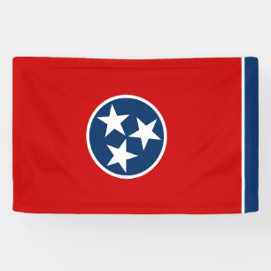 Flagge des US-Bundesstaates Tennessee Banner