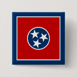 Flagge des US-Bundesstaates Tennessee Button