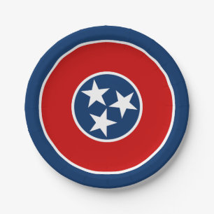Flagge des US-Bundesstaates Tennessee Pappteller