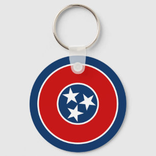 Flagge des US-Bundesstaates Tennessee Schlüsselanhänger