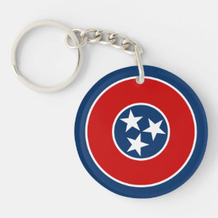 Flagge des US-Bundesstaates Tennessee Schlüsselanhänger