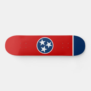 Flagge des US-Bundesstaates Tennessee Skateboard