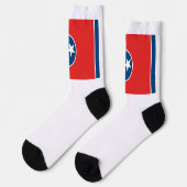 Flagge des US-Bundesstaates Tennessee Socken (Linkes Detail)