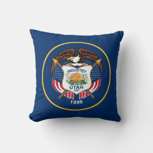 Flagge des US-Bundesstaates Utah Kissen