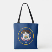 Flagge des US-Bundesstaates Utah Tasche (Rückseite)