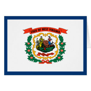 Flagge des US-Bundesstaates West Virginia
