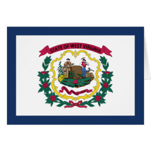 Flagge des US-Bundesstaates West Virginia