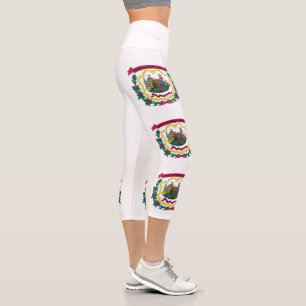 Flagge des US-Bundesstaates West Virginia Capri Leggings