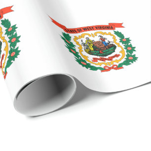 Flagge des US-Bundesstaates West Virginia Geschenkpapier