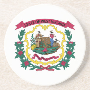 Flagge des US-Bundesstaates West Virginia Getränkeuntersetzer