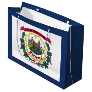 Flagge des US-Bundesstaates West Virginia Große Geschenktüte