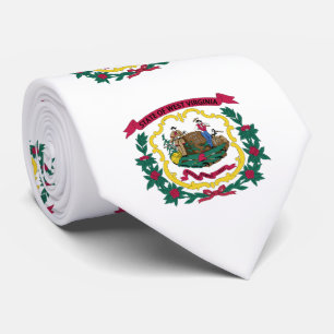 Flagge des US-Bundesstaates West Virginia Krawatte