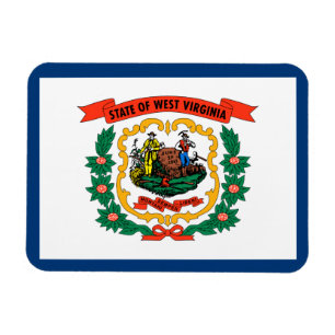 Flagge des US-Bundesstaates West Virginia Magnet